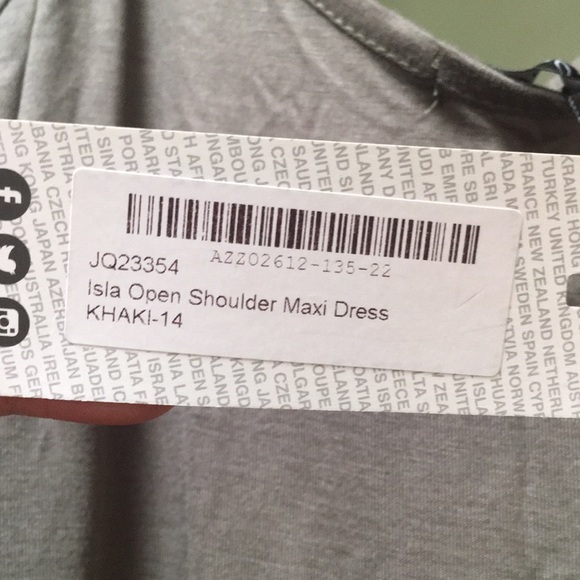 NWT Isla Shoulder Maxi Dress - Picture 4 of 4